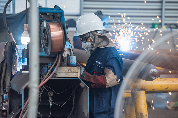 太仓网架焊接车间